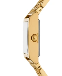 Michael Kors Women's Georgie Three-Hand Gold-Tone Stainless Steel Watch, 27mm