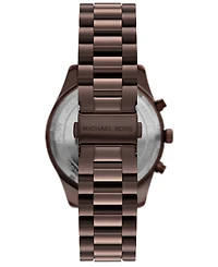 Michael Kors Men's Lexington Chronograph Brown Stainless Steel Watch, 44mm
