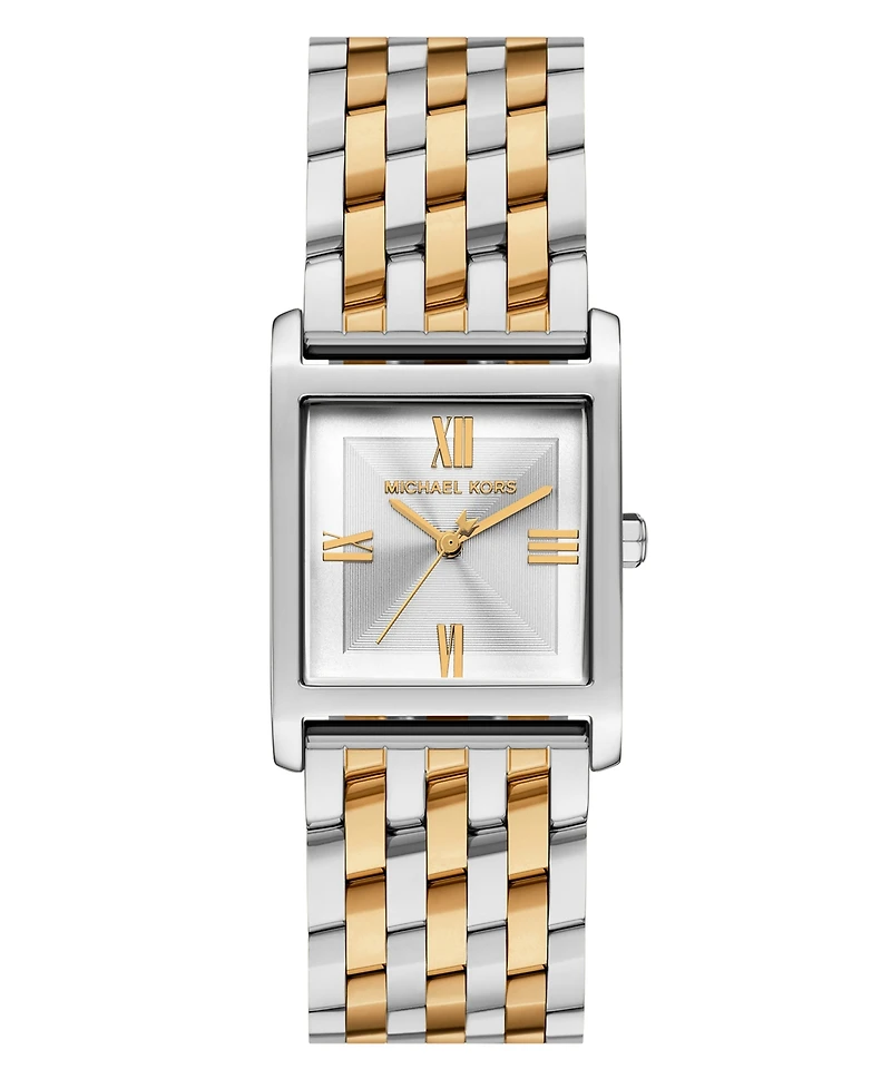 Michael Kors Women's Georgie Three-Hand Two-Tone Stainless Steel Watch, 27mm