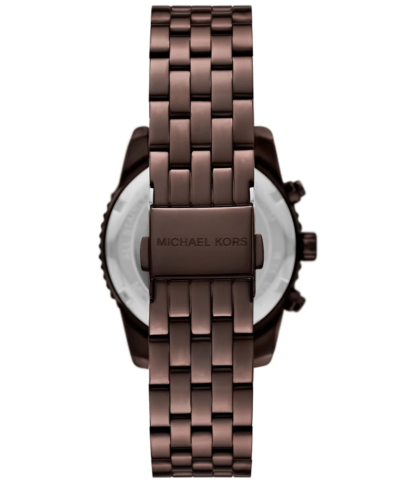 Michael Kors Women's Bryant Chronograph Brown Stainless Steel Watch, 35mm