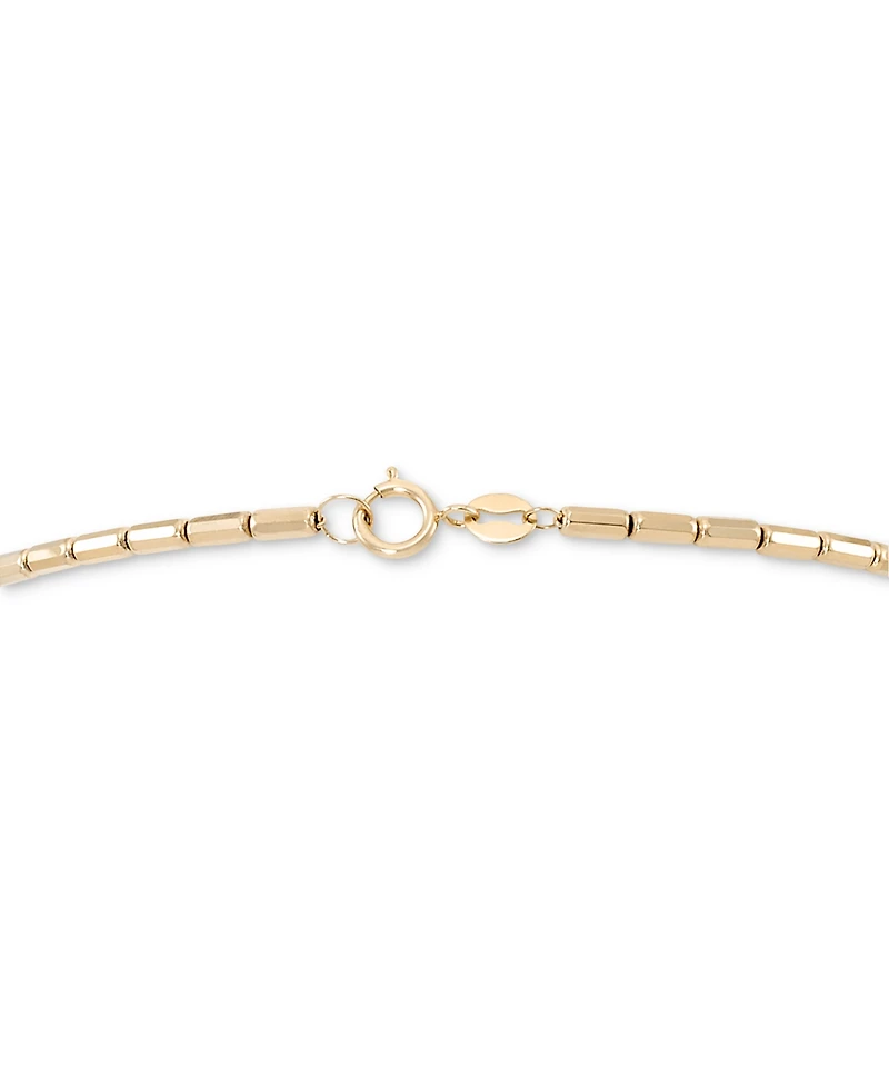 Polished Tube Segmented Link Chain in 10k Gold