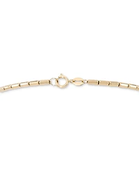 Polished Tube Segmented Link Chain in 10k Gold