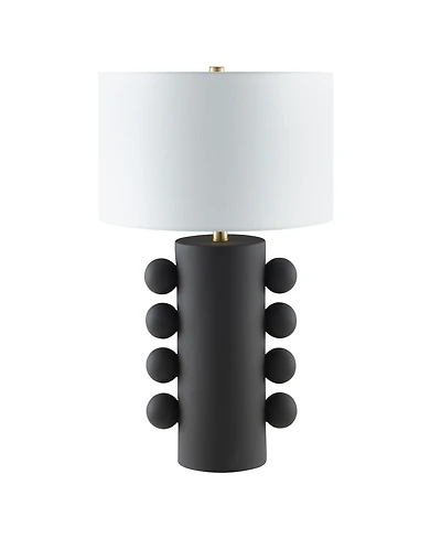 Hudson & Canal Jurrah 26.75" Ceramic Table Lamp with Fabric Shade