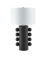 Hudson & Canal Jurrah 26.75" Ceramic Table Lamp with Fabric Shade
