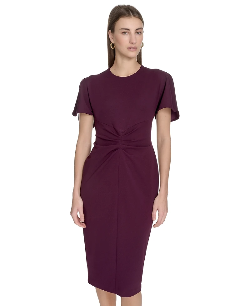 Calvin Klein Women's Scuba Crepe Sheath Dress