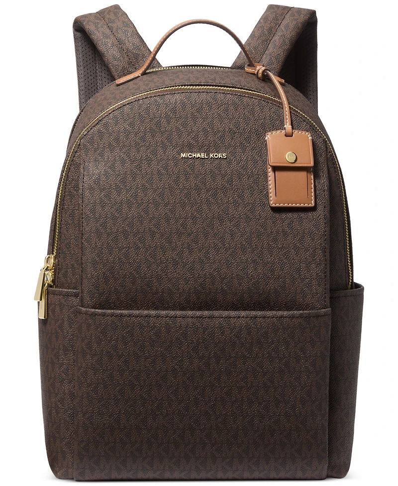 Michael Michael Kors Sable Small Logo Multifunction Backpack