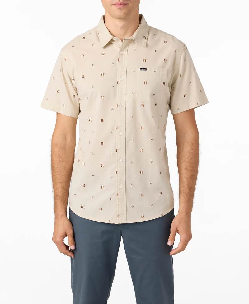 O'Neill Men's Shields Short Sleeve Dobby Standard Shirt