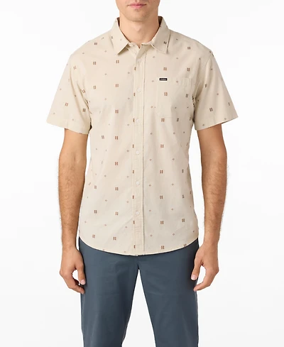 O'Neill Men's Shields Short Sleeve Dobby Standard Shirt