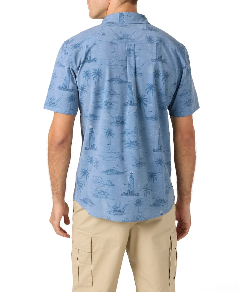 O'Neill Men's Traveler Ultraviolet Protection Factor Short Sleeve Relaxed Shirt