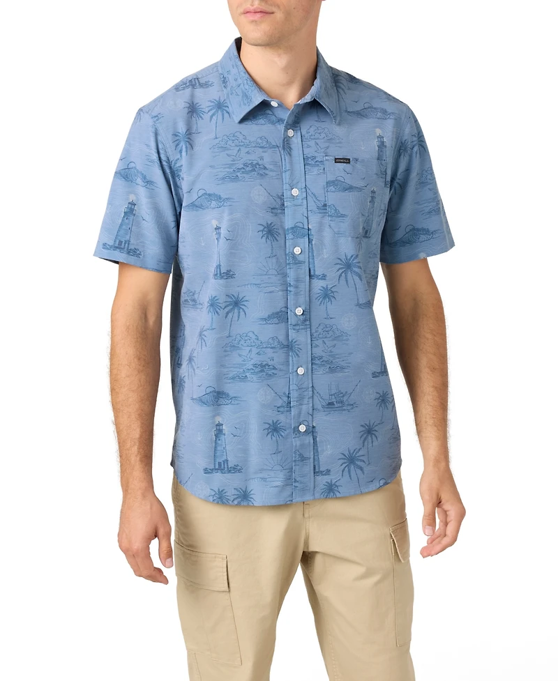 O'Neill Men's Traveler Ultraviolet Protection Factor Short Sleeve Relaxed Shirt