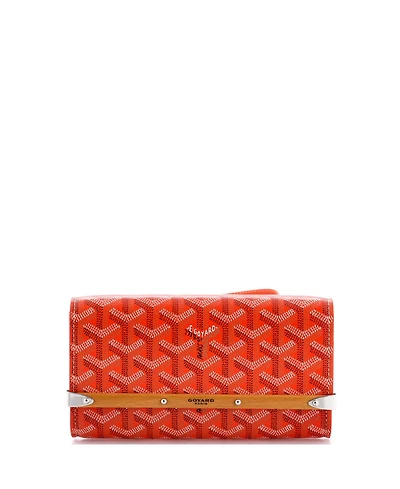 Pre-Owned Goyard Pm Monte Carlo Clutch with Strap Coated Canvas