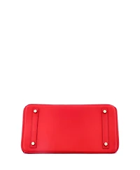Pre-Owned Hermes Birkin 30 Handbag Red Jonathan with Gold Hardware