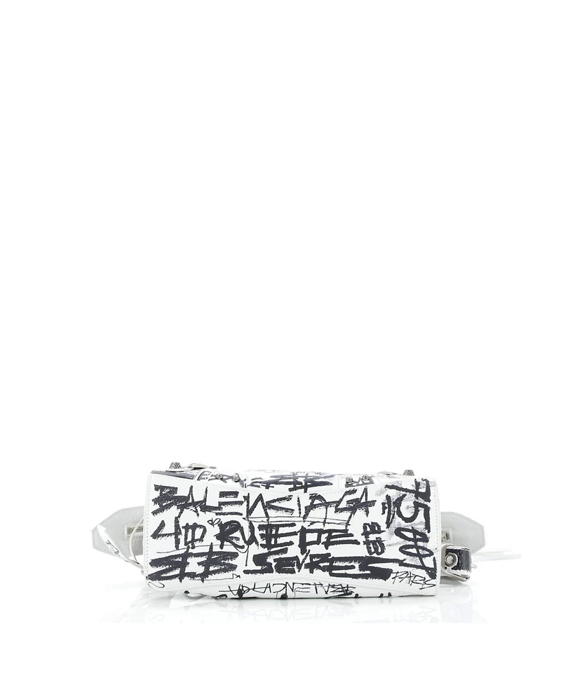 Pre-Owned Balenciaga Xs Neo Cagole Graffiti City Bag Leather