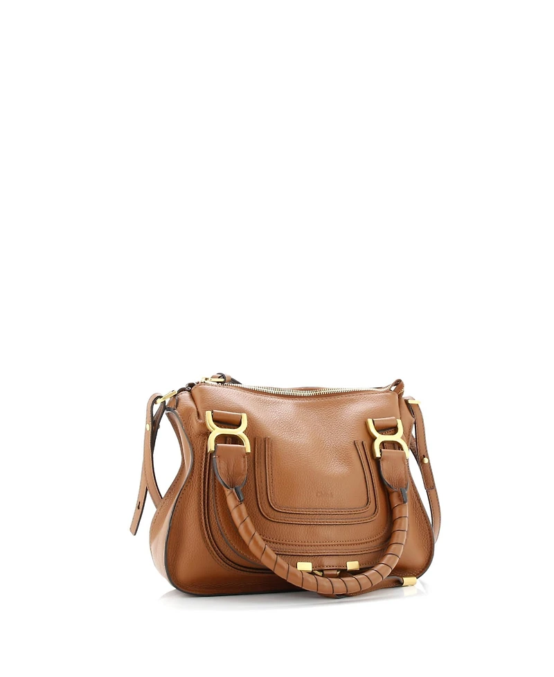 Pre-Owned Chloe Small Marcie Satchel Leather