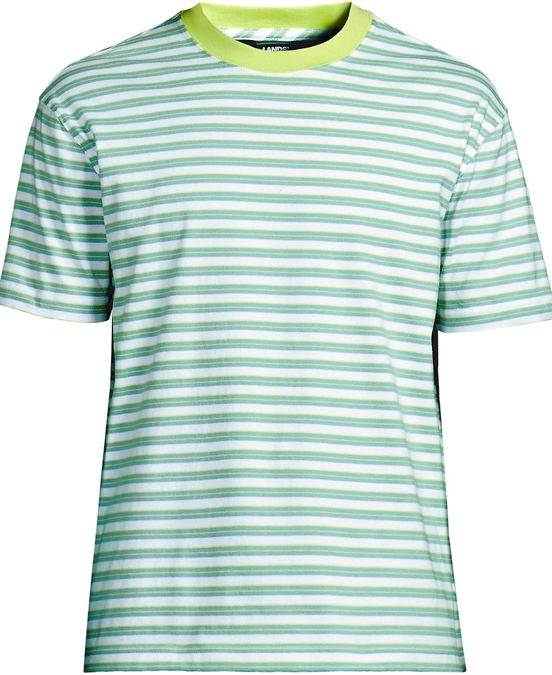Lands' End Men's Short Sleeve Super-t Crew Relaxed Fit Tee