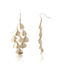 BCBGeneration Layered Triangle Drop Earrings