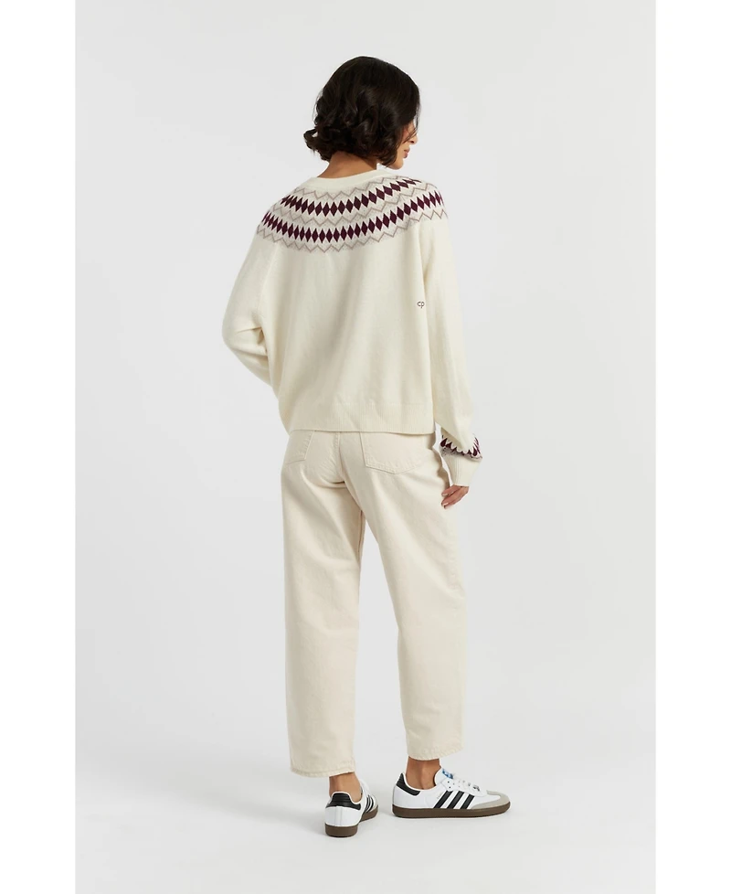 Chinti & Parker Women's Wool Cashmere Diamond Fair Isle Sweater