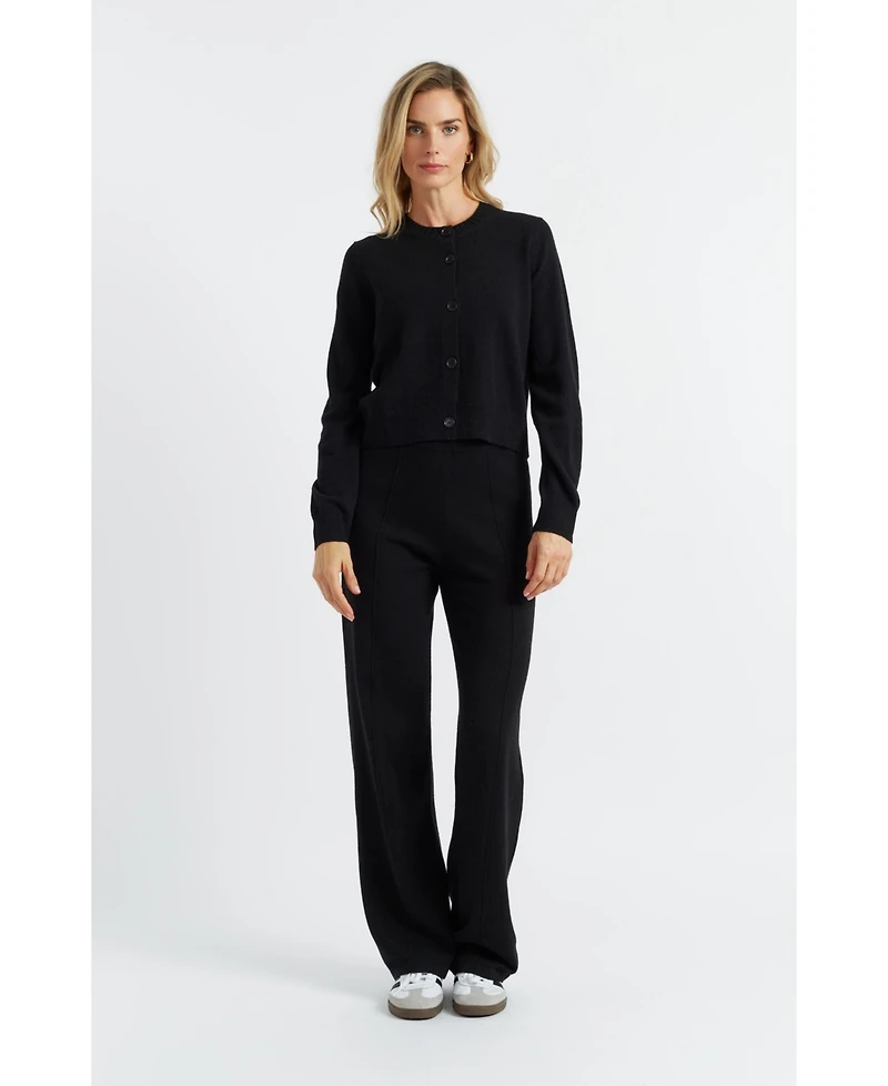 Chinti & Parker Women's Wool Cashmere Cropped Cardigan