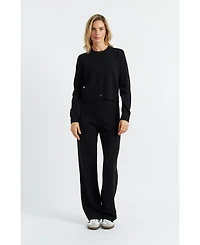 Chinti & Parker Women's Wool Cashmere Cropped Cardigan