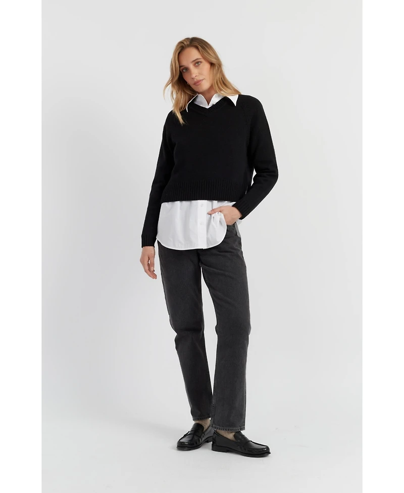Chinti & Parker Women's Pure Cashmere V-Neck Sweater