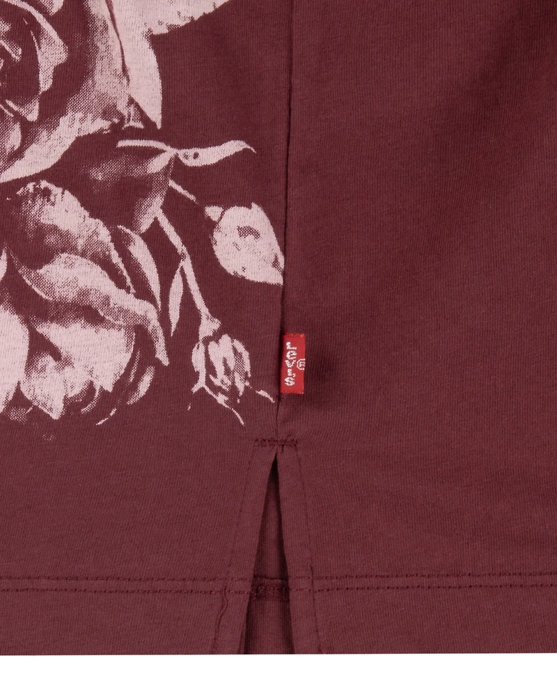 Levi's Big Girls Rose Printed Oversized T-Shirt