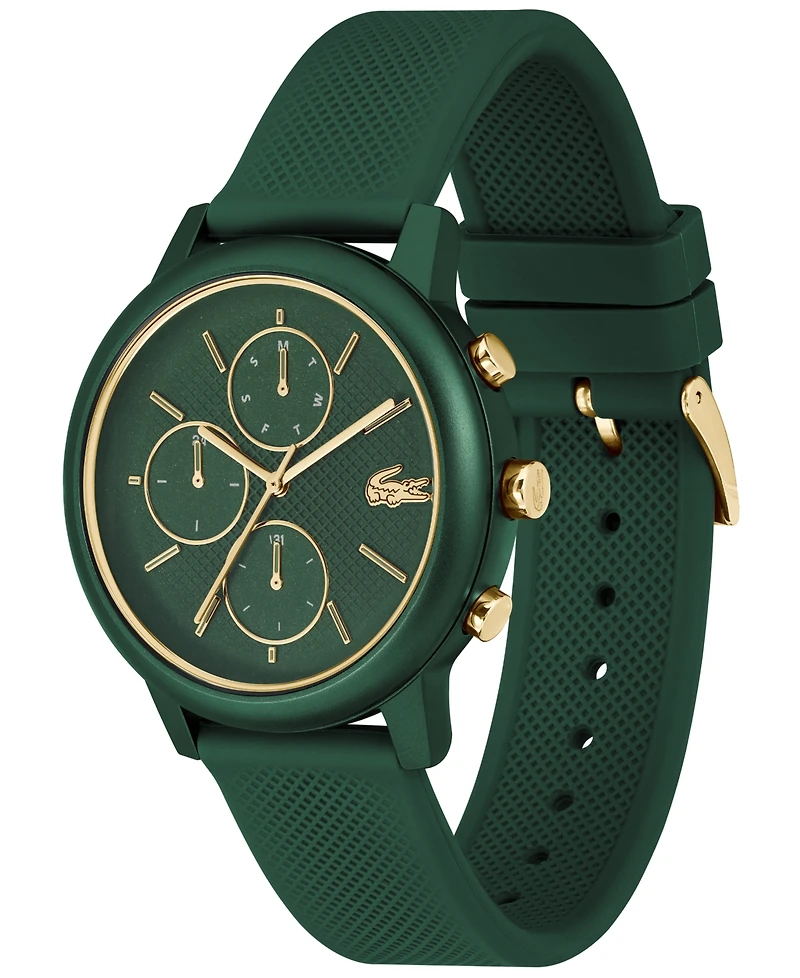 Lacoste Men's Green Silicone Strap Watch, 42mm