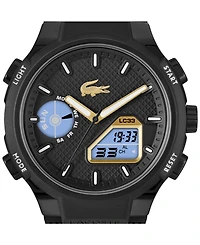 Lacoste Men's LC33 Black Silicone Strap Watch
