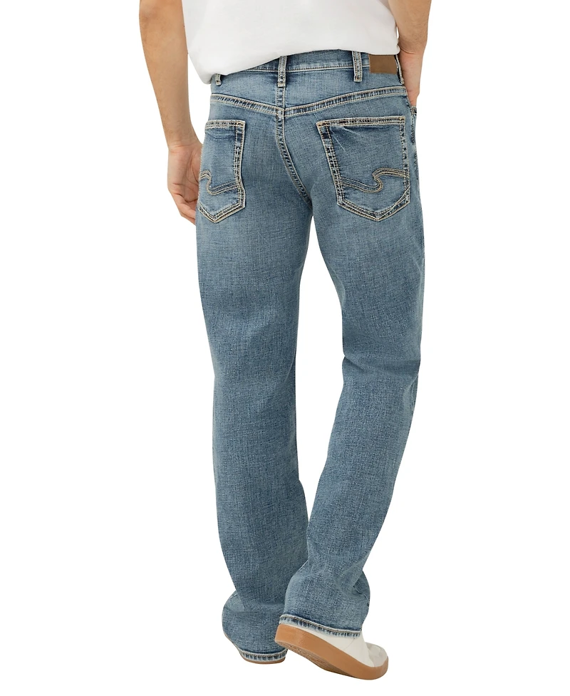 Silver Jeans Co. Men's Gordie Relaxed Fit Straight Leg Luxe Heritage