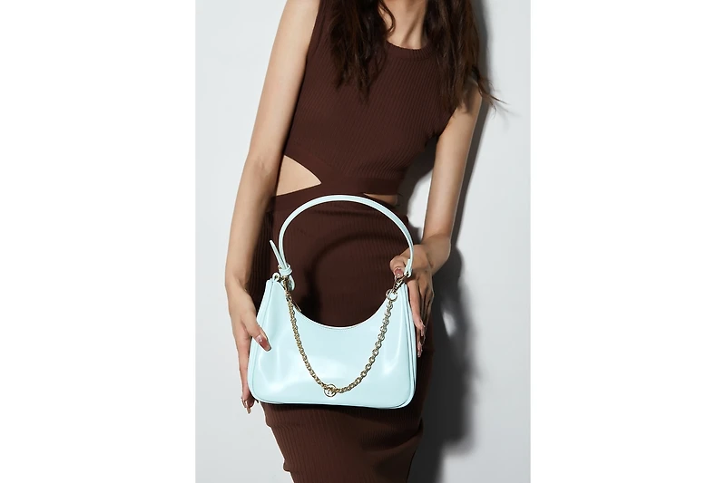 Chain Small Shoulder Bag Top Zip Victoria Hyde Nymans Garden