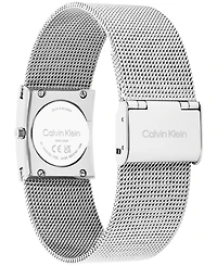 Calvin Klein Women's Ck Pulse Silver Tone Stainless Steel Mesh Bracelet Watch 21.5mm