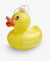 Holiday Lane Baby's First Christmas 2025 Glass Ducky Ornament, Macy's Exclusive