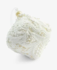 Holiday Lane Iced Delight White Onion Ornament, Macy's Exclusive