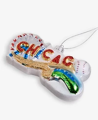 Holiday Lane Chicago Icons Glittered Glass Ornament, Exclusively at Macy's