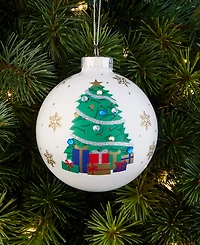 Holiday Lane Feliz Navidad 2025 Glass Christmas Tree Ball Ornament, Exclusively at Macy's