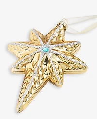 Holiday Lane Blessed Gold-Tone Glass Star Ornament, Macy's Exclusive