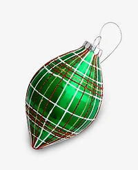 Holiday Lane Christmas Cheer Plaid Drop Ornament, Macy's Exclusive