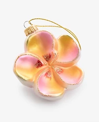 Holiday Lane Hawaii Pink & Gold Flower Ornament, Exclusively at Macy's