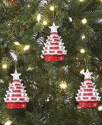 Mr. Christmas Nostalgic Tree Ornaments with Lights, Set of 3