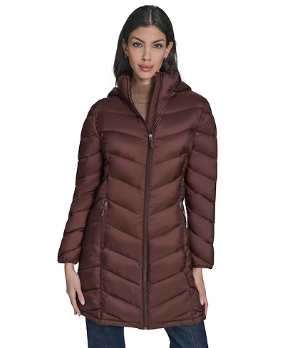 Charter Club Women's Packable Hooded Puffer Coat, Created for Macy's