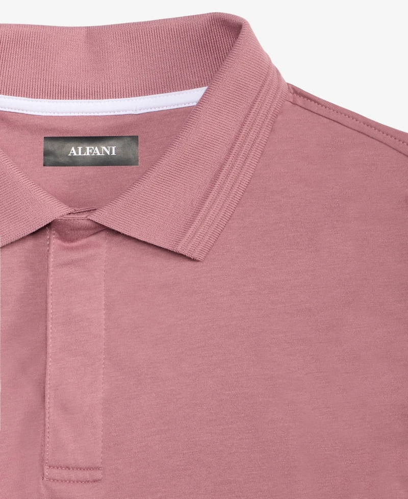 Alfani Men's Regular-Fit Mercerized Polo Shirt, Created for Macy's
