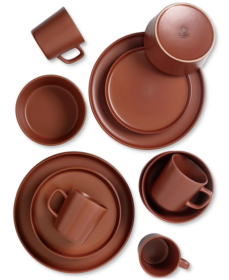 Lorren Home Trends Red 16-Pc. Dinnerware Set, Service for 4
