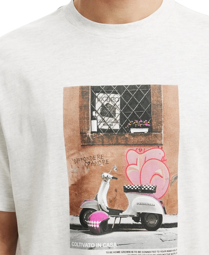 Cotton On Men's Cropped Fit Graphic T-Shirt