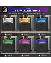 Vlsrka Vanity Makeup Desk with Mirror and Lights