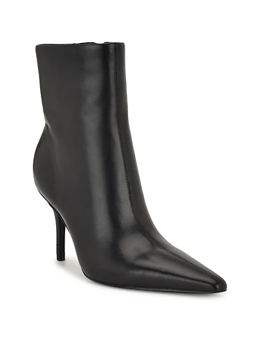 Nine West Women's Ohmy Pointy Snip Toe Stiletto Booties