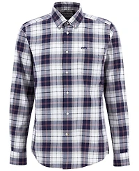 Barbour Men's Wetheram Tailored-Fit Tartan Button-Down Twill Shirt