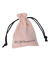 BCBGeneration Crystal Baguette Hoop Earrings