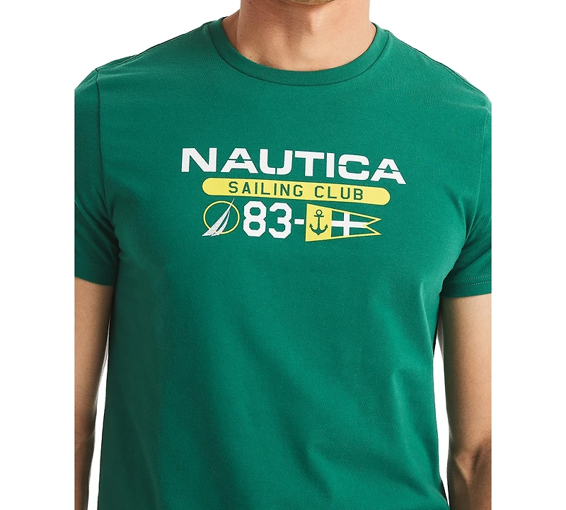 Nautica Men's Short Sleeve Heritage Logo Graphic T-Shirt