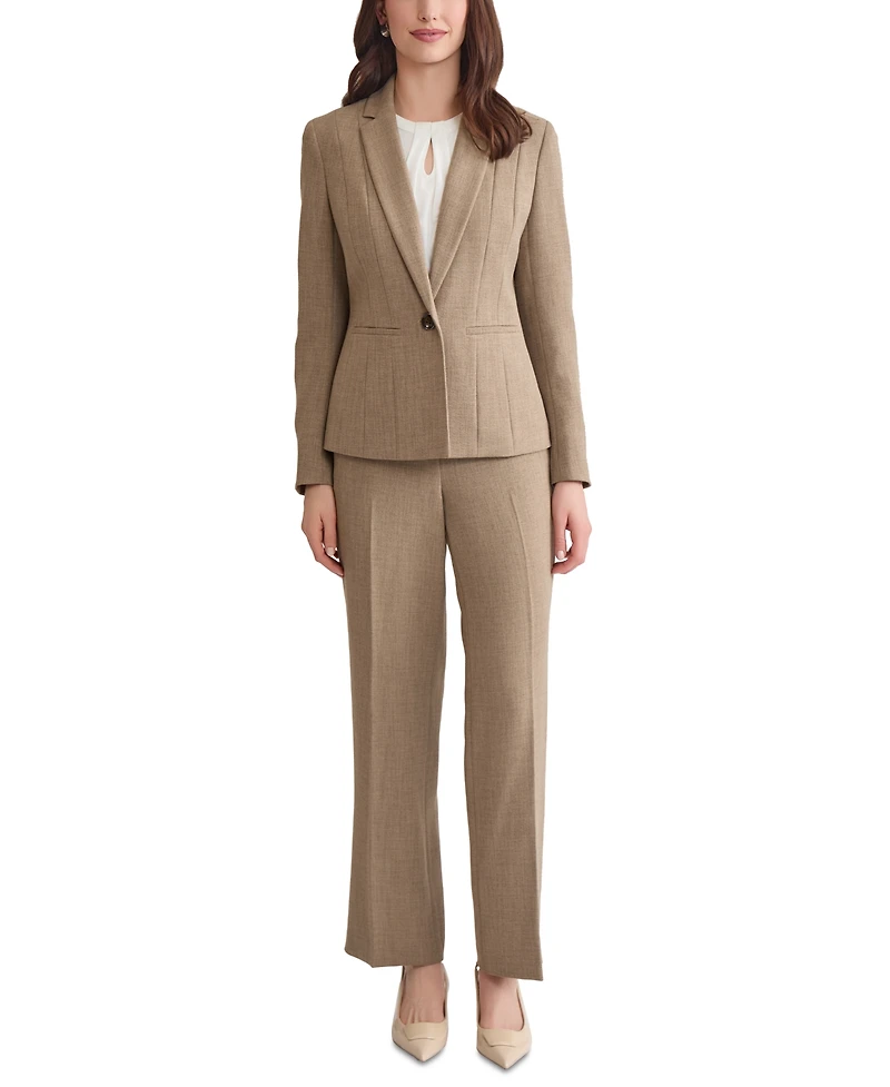 Kasper Women's One Button Notched Collar Blazer
