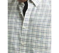 Nautica Men's Long Sleeve Plaid Button-Down Shirt