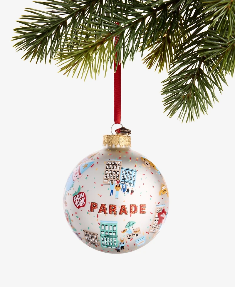 Macy's Thanksgiving Day Parade Glass Ball Ornament, Macy's Exclusive